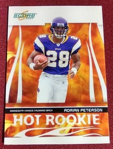 lot 16 image: 2007 Score Adrian Peterson Rookie Card