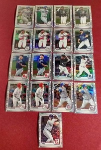 lot 33 image: (17) 2020 Bowman Mojo Refractor Cards - All Prospects