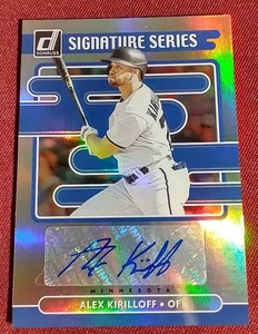 lot 36 image: 2021 Donruss Alex Kirilloff Autograph Card
