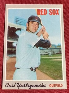 lot 42 image: 1970 Topps Carl Yastrzemski Card