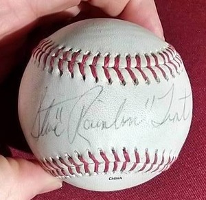 lot 48 image: Autographed Steve Rainbow Trout Baseball