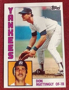 lot 68 image: 1984 Topps Don Mattingly Rookie Card