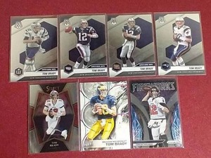 lot 69 image: (7) Tom Brady Cards