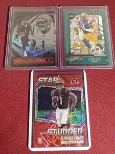 lot 72 image: (3) JaMarr Chase Rookie Cards