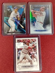 lot 78 image: (3) Baseball Rookie Cards of Rising Stars