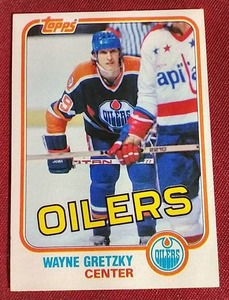 lot 80 image: 1981-82 Topps Wayne Gretzky Card