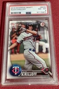 lot 83 image: 2016 Bowman Draft Alex Kirilloff 1st Bowman Card - PSA 8