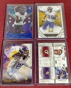 lot 84 image: (4) Numbered Vikings Cards