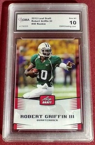 lot 88 image: 2012 Leaf Draft Robert Griffin III Rookie Card - GMA 10