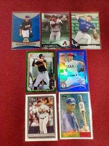 lot 100 image: (7) Numbered Baseball Cards