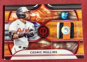 lot 103 image: 2022 Topps Game-Used 3-Color Patch Cedric Mullins Card - #d10