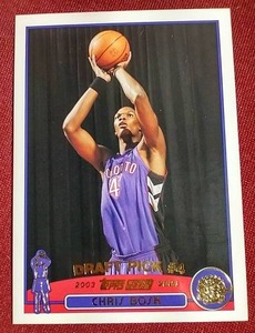 lot 104 image: 2003-04 Topps Chris Bosh Rookie Card
