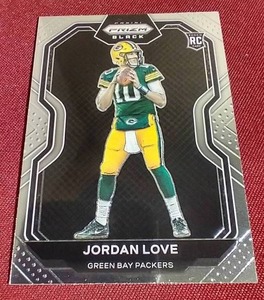 lot 107 image: 2020 Prizm Black Jordan Love Rookie Card