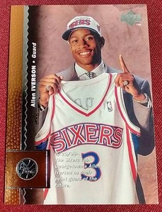 lot 111 image: 1996-97 Upper Deck Allen Iverson Rookie Card