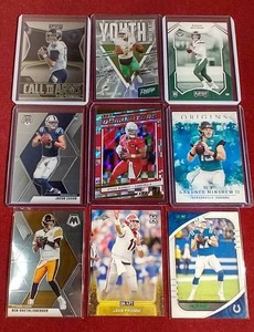 lot 116 image: (9) Quarterback Cards