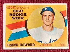 lot 121 image: 1960 Topps Frank Howard Rookie Card