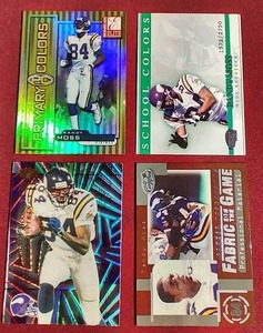 lot 122 image: (4) #d Randy Moss Cards