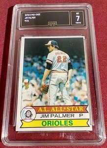 lot 123 image: 1979 O-Pee-Chee Jim Palmer Card - GMA 7