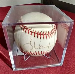 lot 129 image: Autographed Greg Vaughn OML Baseball