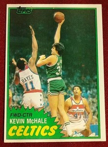 lot 136 image: 1981-82 Topps Kevin McHale Rookie Card