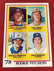 lot 147 image: 1978 Topps Jack Morris Rookie Card