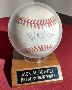 lot 157 image: Jack McDowell Signed OML Baseball