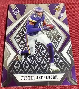 lot 166 image: 2020 Panini Phoenix Justin Jefferson Rookie Card