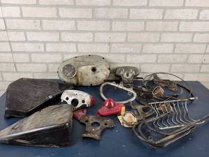 lot 8 image: Vintage Triumph Motorcycle Parts
