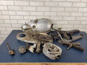 lot 11 image: Vintage Triumph Motorcycle Parts