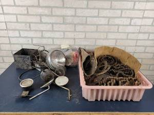 lot 12 image: Vintage Triumph Motorcycle Parts and More