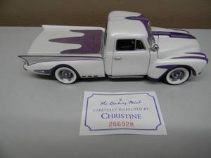 lot 12 image: THE DANBURY MINT LIMITED EDITION 124 SCALE DIECAST - CUSTOM 1950 CHEVROLET DREAM TRUCK - NEW IN BOX - FANTASTIC PIECE - SEE PICTURES