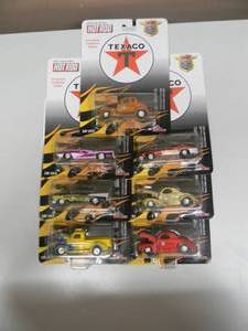 lot 54 image: HOT ROD TEXACO EXCLUSIVE COLLECTORS SERIES 164 SCALE - COLLECTION OF 7 - NICE - NEW IN PACKAGE IN BOX - GREAT SET - SEE PICTURES