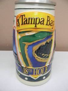lot 10 image: VINTAGE 1998 MICHELOB PGA TOUR SERIES - TPC of Tampa Bay 18th Hole Stein - NEW IN ORIGINAL BOX - NICE - SEE PICTURES