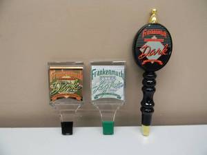 lot 13 image: VINTAGE SET OF 3 FRANKENMUTH TAP HANDLES - NEW OLD STOCK - NICE - VERY COOL PIECES - SEE PICTURES