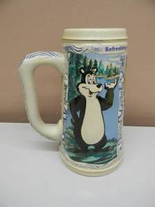 lot 25 image: VINTAGE 1991 LIMITED EDITION 0716 HAMMS BEER BEAR STEIN  MUG - NICE - GREAT PIECE  - APPROX 8.5 - SEE PICTURES