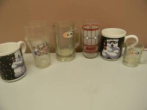 lot 42 image: VINTAGE A&W - CocaCola GLASS COLLECTION - SOME COLLECTIBLE - NICE - GREAT SET - SEE PICTURES