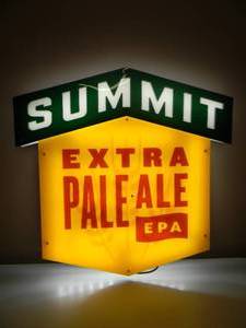lot 43 image: SUMMIT EXTRA PALE ALE EPA LED LIGHT - NEW OLD STOCK - WORKS, BRIGHT - AWESOME PIECE - APPROX 24 By 24 - SEE PICTURES