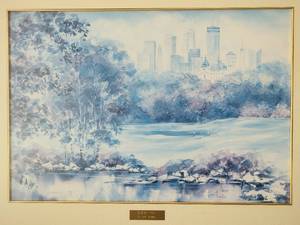 lot 117 image: Wirth Park Watercolor Print from Lou Roman
