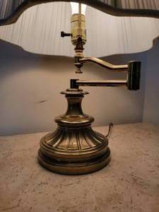lot 120 image: Stiffel Brass Swingarm Lamp