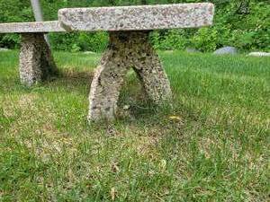 lot 77 image: Riverstone Curved Garden Bench B
