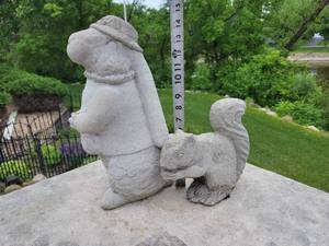 lot 84 image: Whimsical Concrete Forest Critters