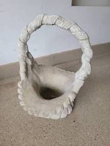 lot 91 image: Concrete Basket Planter