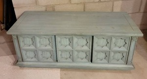 lot 73 image: Robins Egg Low Console Cabinet