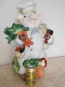 lot 301 image: Ceramic Big Chef Piggy
