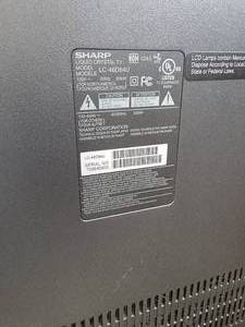 lot 199 image: Sharp 46 inch Television Model LC-46D64U