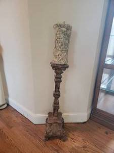 lot 58 image: German Carved Decorative Candles  lot of 5