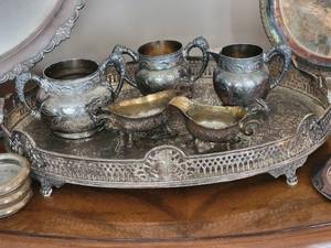 lot 227C image: Silverplate Hostess Service