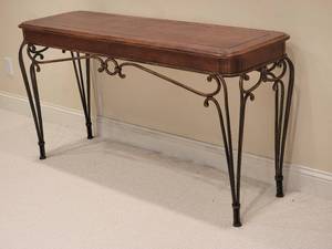 lot 101 image: Elegant French-Style Console Table
