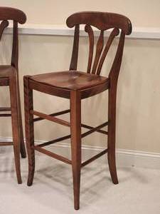 lot 109 image: Classic Carved Counter Chairs