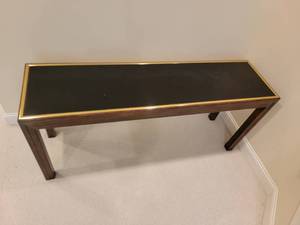 lot 106 image: Amazing Mid-Century Modern Glass Surface Console Table